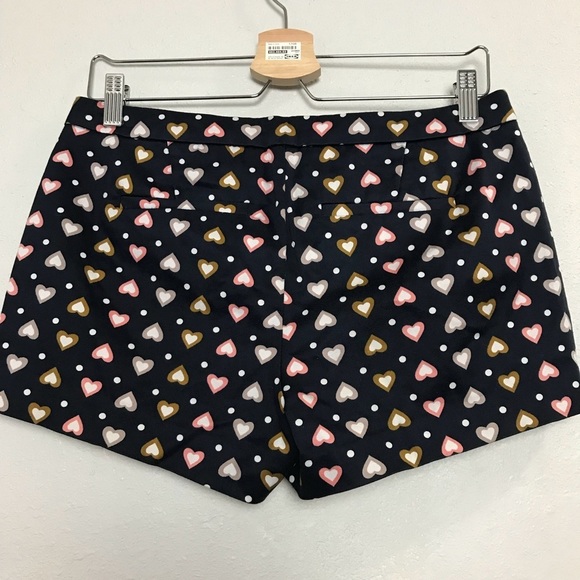 J. Crew Heart Dot Chino Shorts Navy Sz 4 - Picture 3 of 6